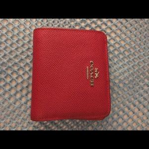 Red Coach wallet.